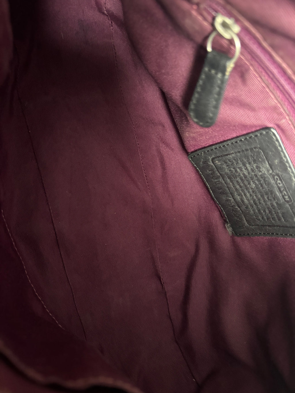 Y2K Coach Black Pleather Shoulder Bag