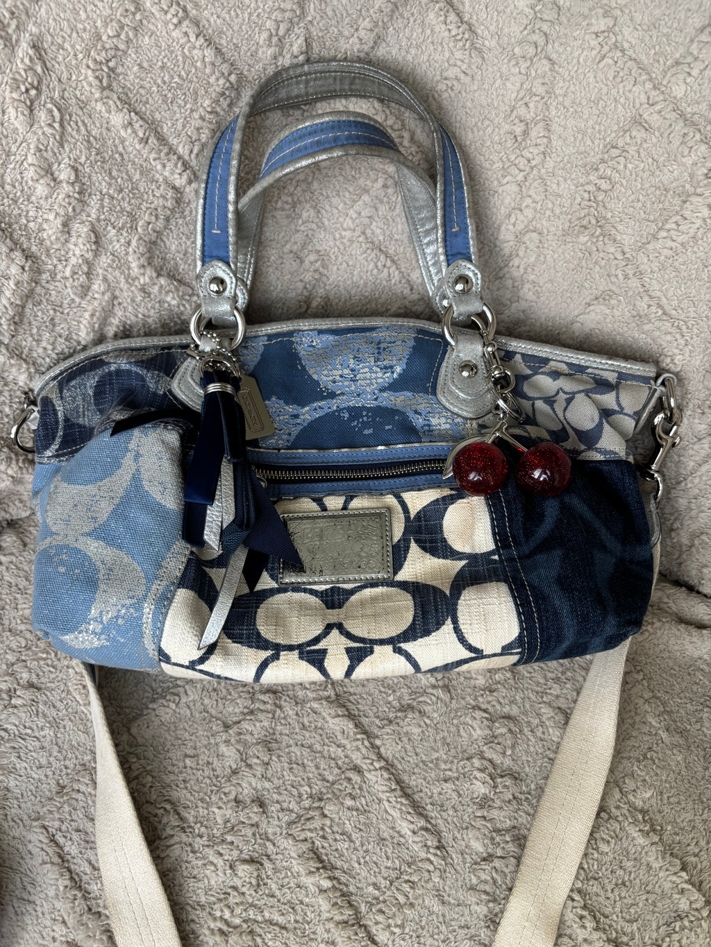 Y2K Coach Patchwork Denim Satchel