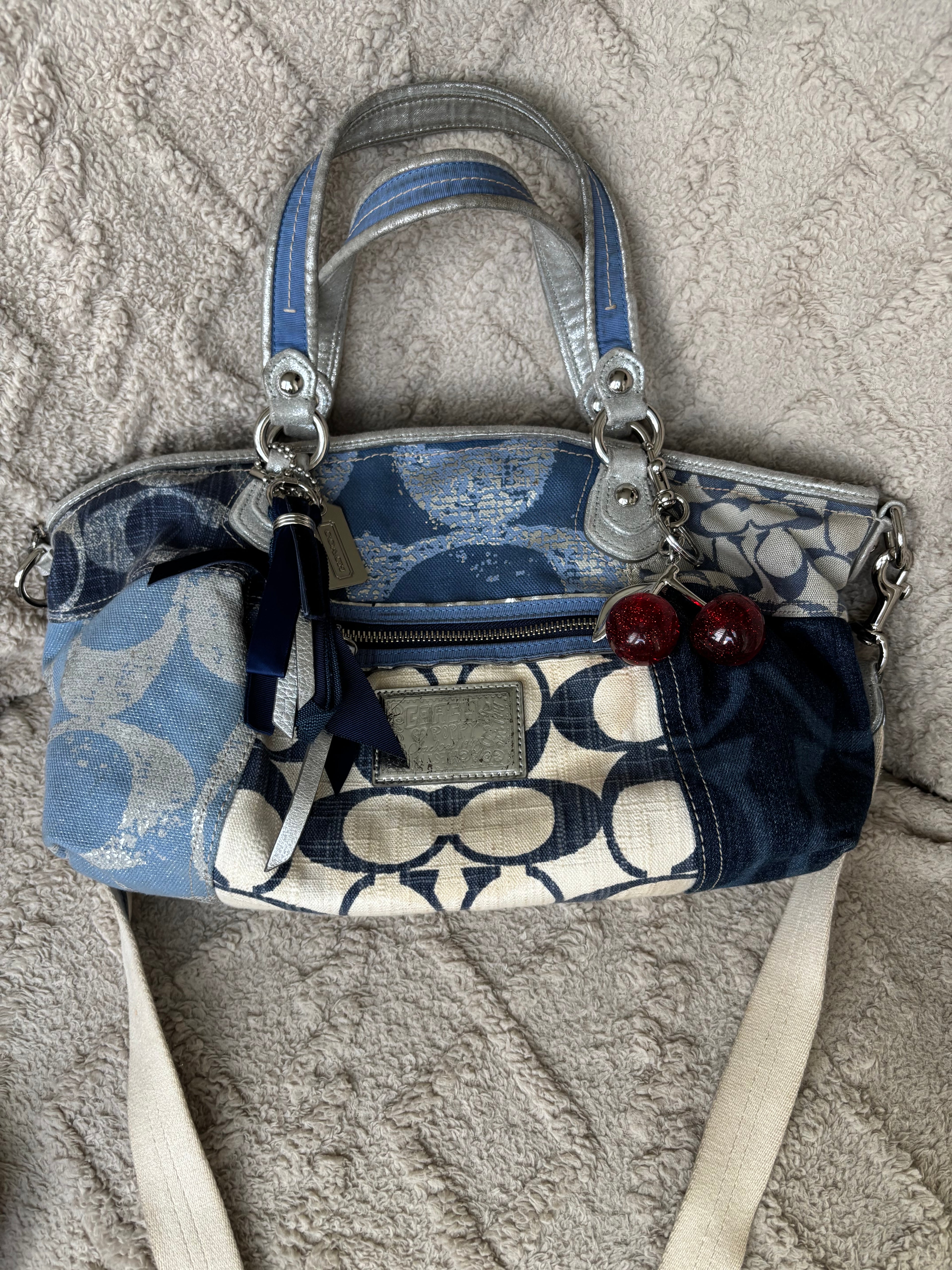 Y2K Coach Patchwork Denim Satchel