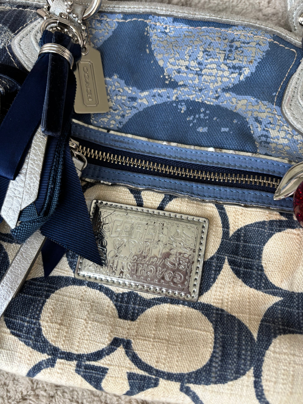 Y2K Coach Patchwork Denim Satchel