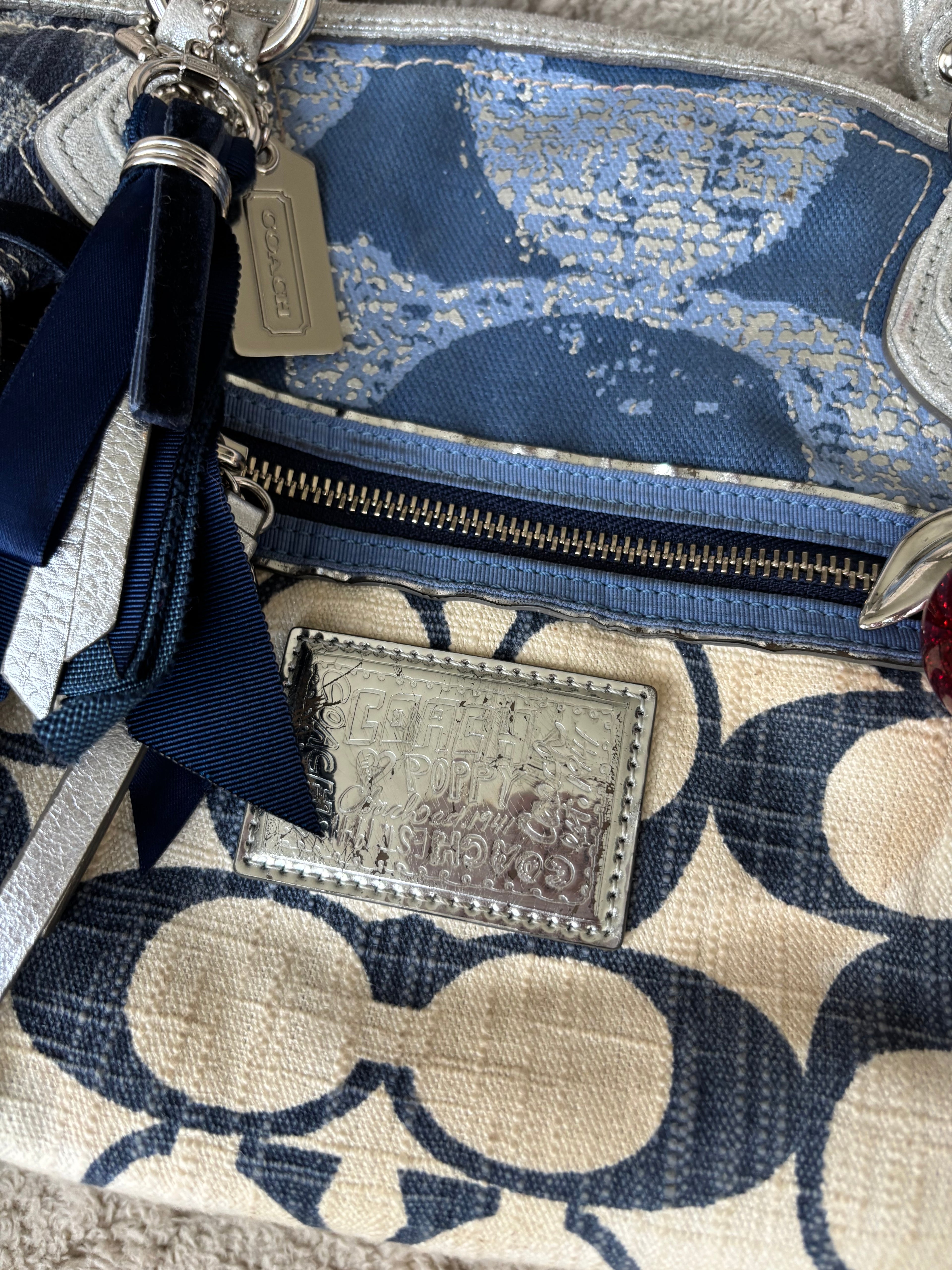 Y2K Coach Patchwork Denim Satchel