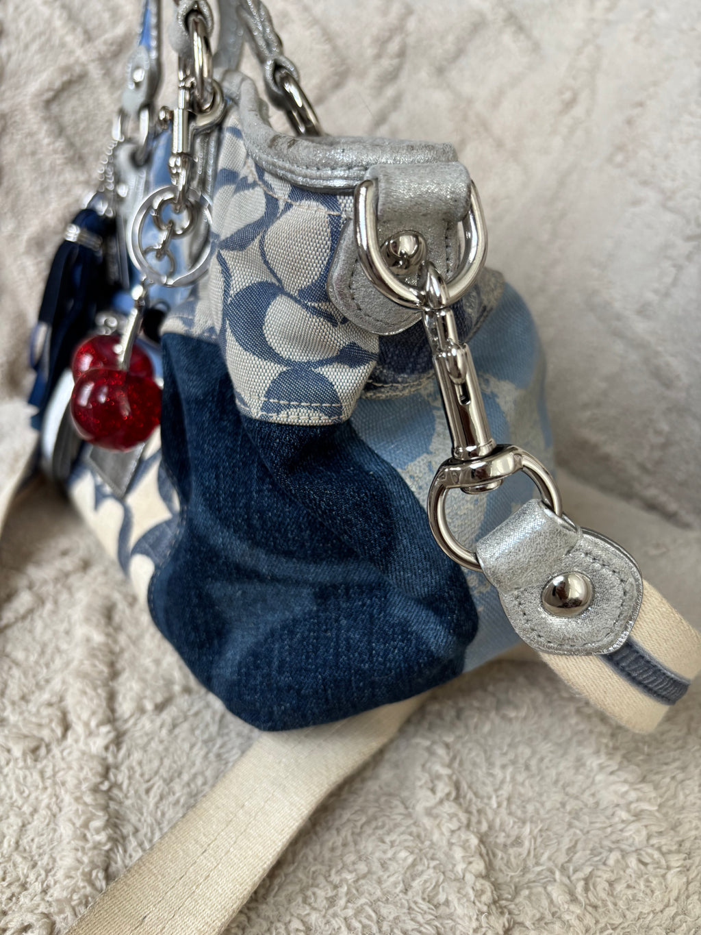 Y2K Coach Patchwork Denim Satchel
