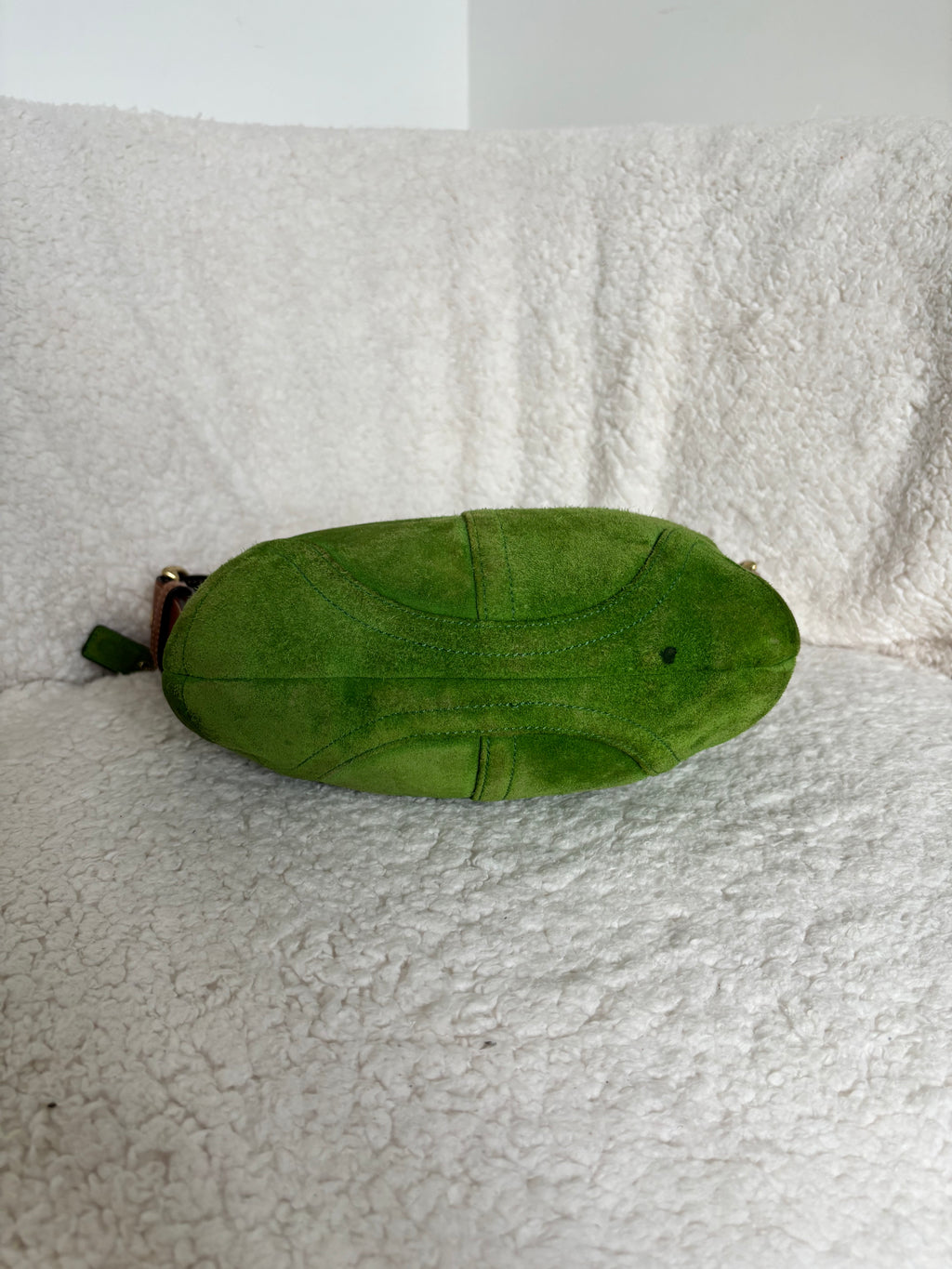 Coach Green Suede Hobo Shoulder Bag 🍒